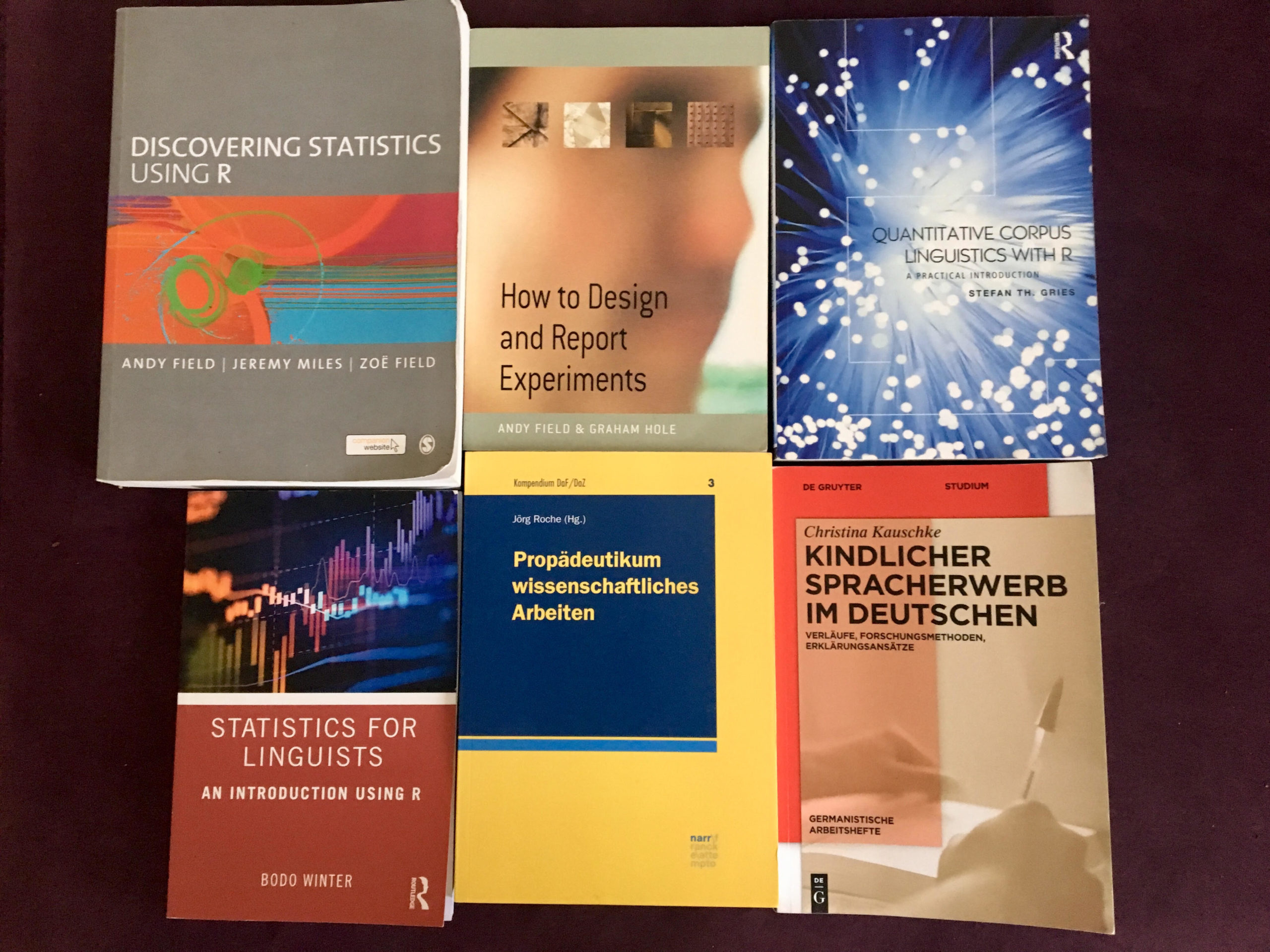 Methoden- und Statistikbücher für den Einstieg in die empirische sprachwissenschaftliche Forschung