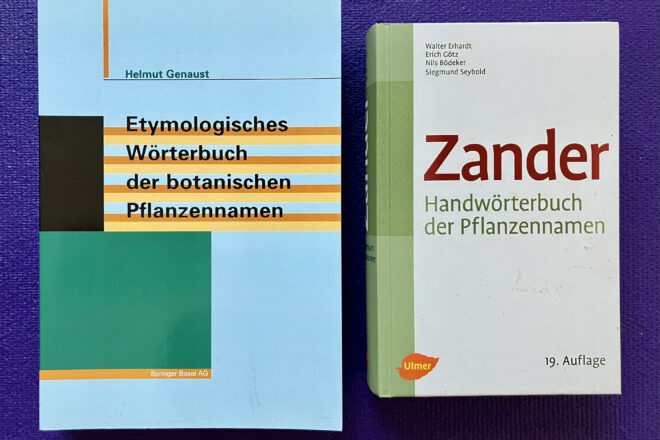 Handwörterbücher für botanische Pflanzennamen