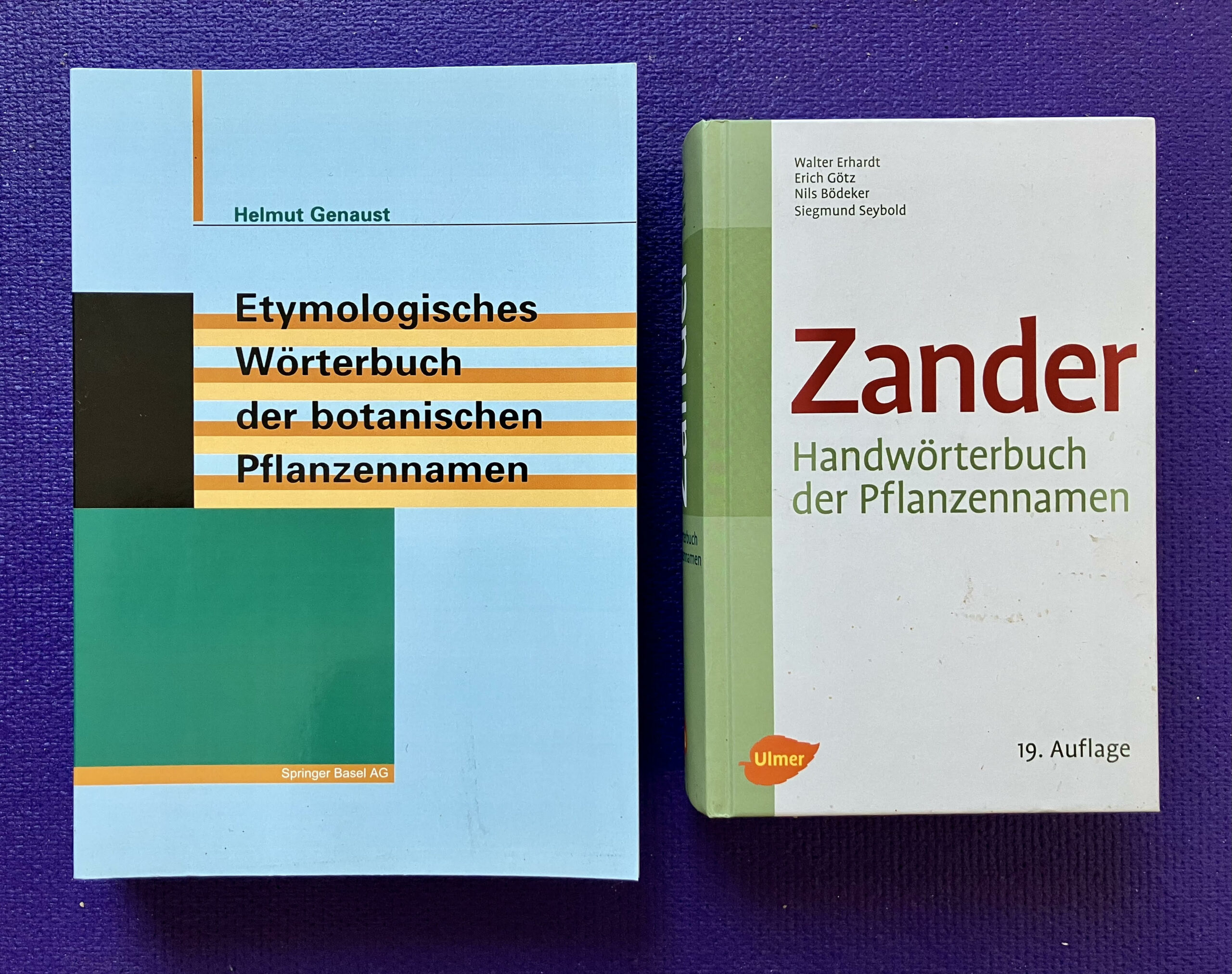 Handwörterbücher für botanische Pflanzennamen