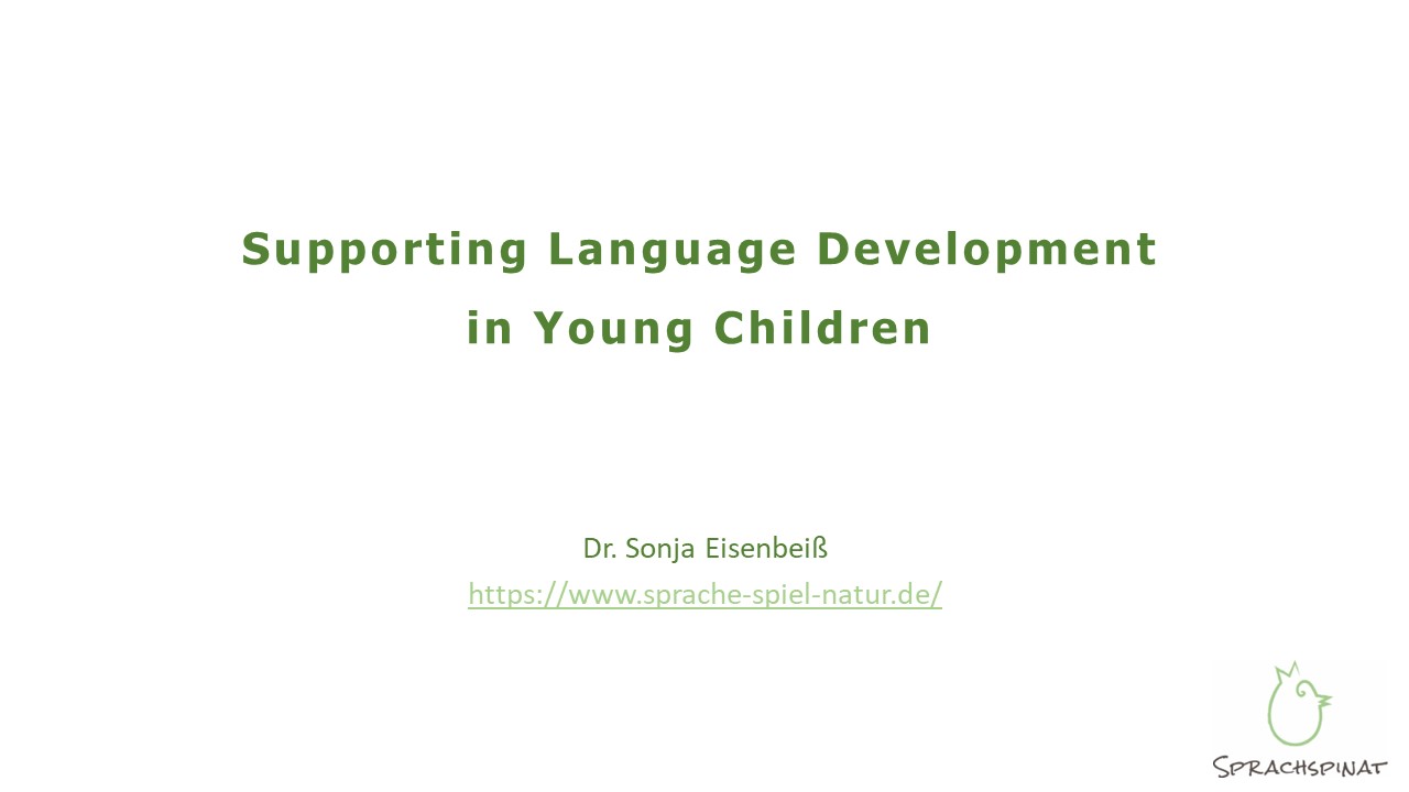 Talk: Supporting Language Development in Young Children
